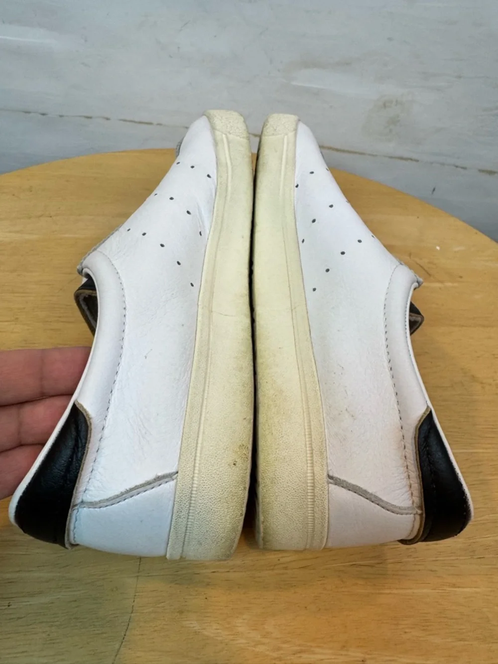 Adidas | White Leather Lacombe Lace-Up Sneaker, 8.5 - Picture 7 of 12